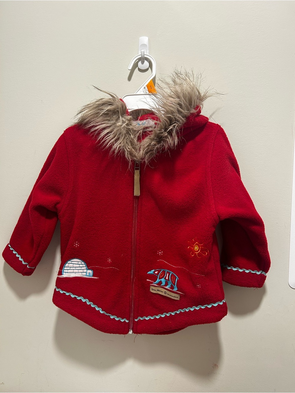 INUK Yukon Inuit Igloo Fleece Toddler Winter Zip Jacket